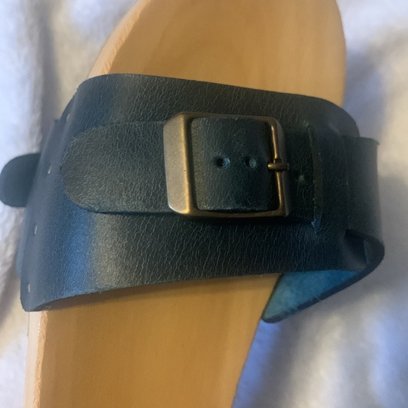 Christy Dawn Ventura Clogs slide sandals navy leather 9 slip on handmade - Picture 8 of 9